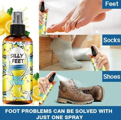 Silly Feet Foot Spray - Lemon 100ml (Pack of 2)