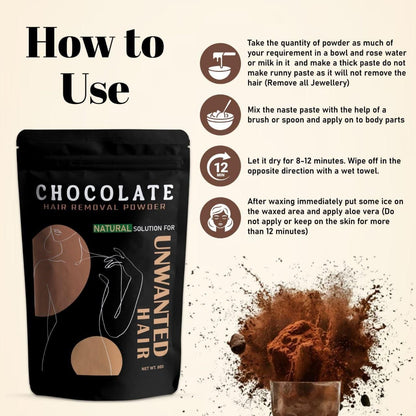 Chocolate Wax Powder for Hair Removal